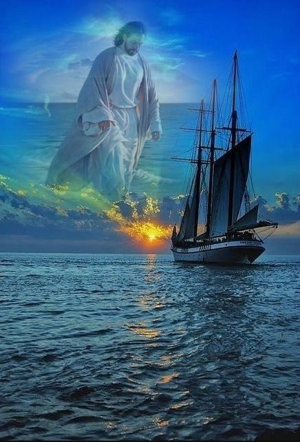 un voilier qui navigue vers Jésus