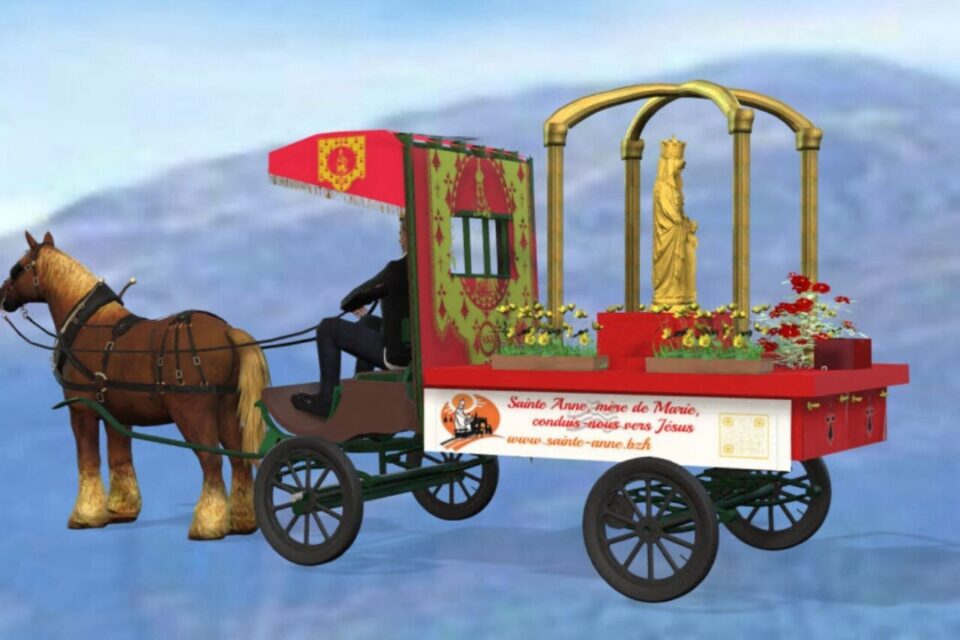 La calèche de la tromenie de Sainte Anne