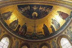 Mosaïques de l’abside de la basilique du Latran (Wikipédia).